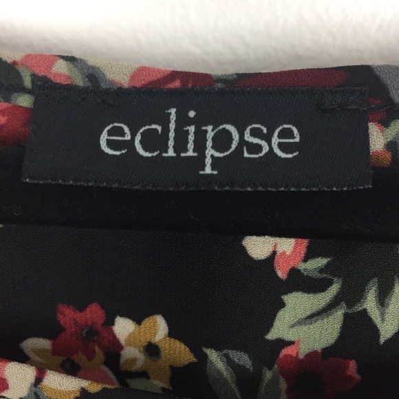 Eclipse Floral Peasant Blouse Lrg - Picture 4 of 7